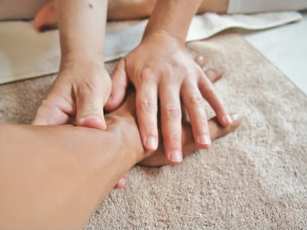 Massage therapy session at Jordan Sample (Demo 3), Edinburgh (demo stock photo)